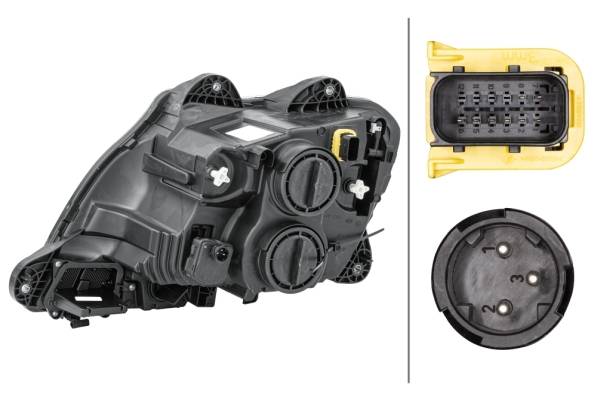 HELLA 1LD 010 116-621 FF/Halogen-Hauptscheinwerfer - rechts