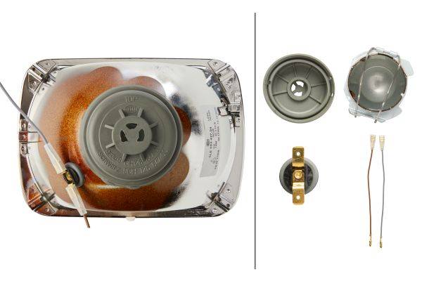 HELLA 1LE 003 427-041 Halogen-Scheinwerfereinsatz, Hauptscheinwerfer - 12/24V - Anbau/Einbau - links