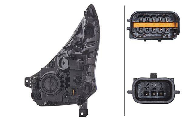 HELLA 1LE 011 565-181 FF/Halogen-Hauptscheinwerfer - rechts - für u.a. Opel Vivaro B Platform/Chassi