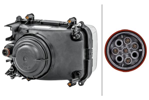 HELLA 1LG 007 660-031 Halogen-Hauptscheinwerfer - links