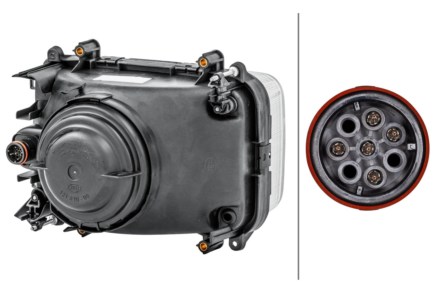 HELLA 1LG 007 660-031 Halogen-Hauptscheinwerfer - links