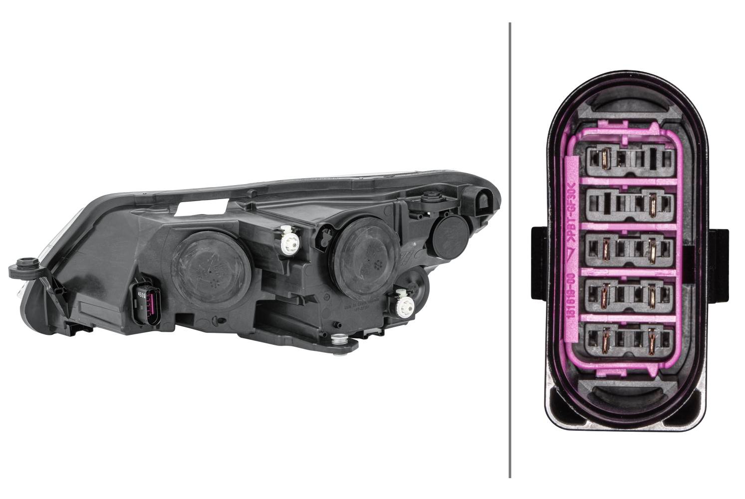 HELLA 1LJ 011 939-041 FF/Halogen-Hauptscheinwerfer - rechts - für u.a. Skoda Superb III Estate (3V5)