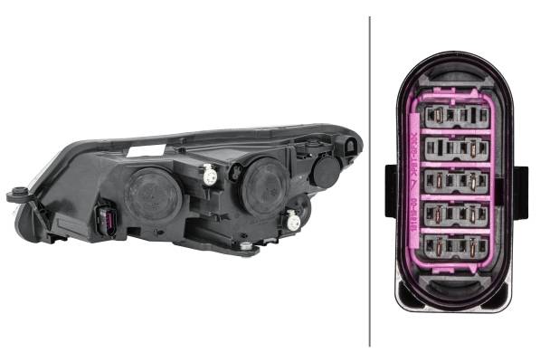 HELLA 1LJ 011 939-041 FF/Halogen-Hauptscheinwerfer - rechts - für u.a. Skoda Superb III Estate (3V5)