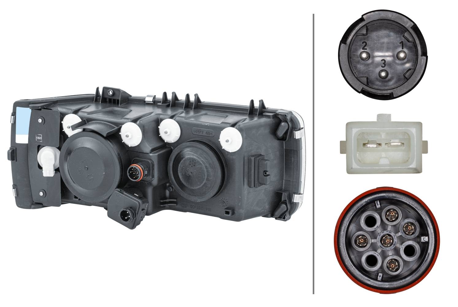 HELLA 1LJ 247 046-391 Glühlampe-Hauptscheinwerfer - links
