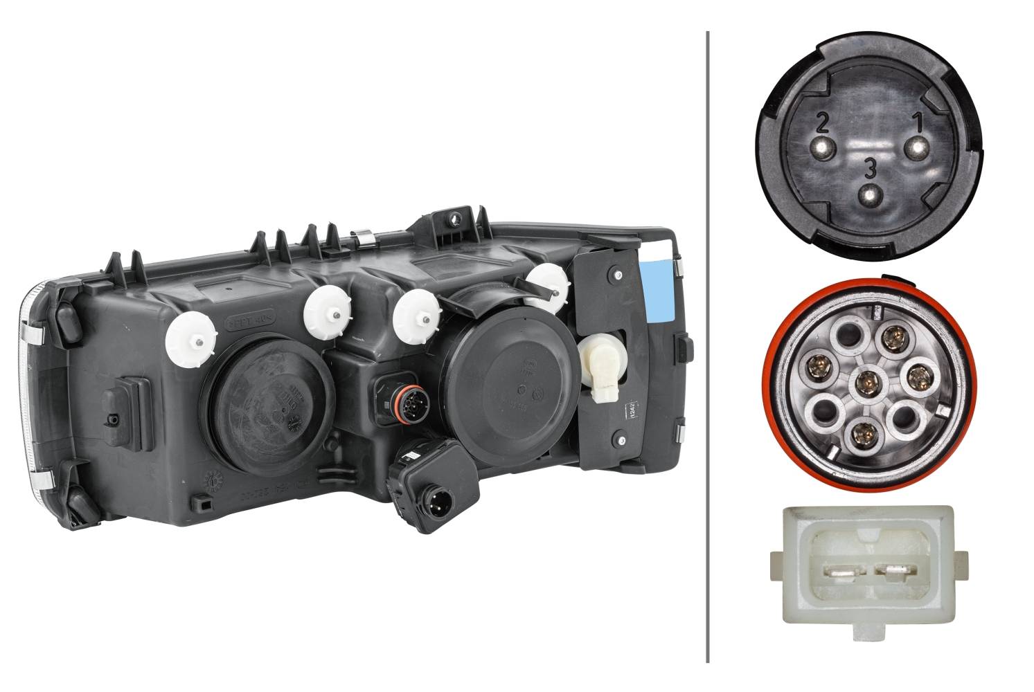 HELLA 1LJ 247 046-401 Halogen-Hauptscheinwerfer - rechts
