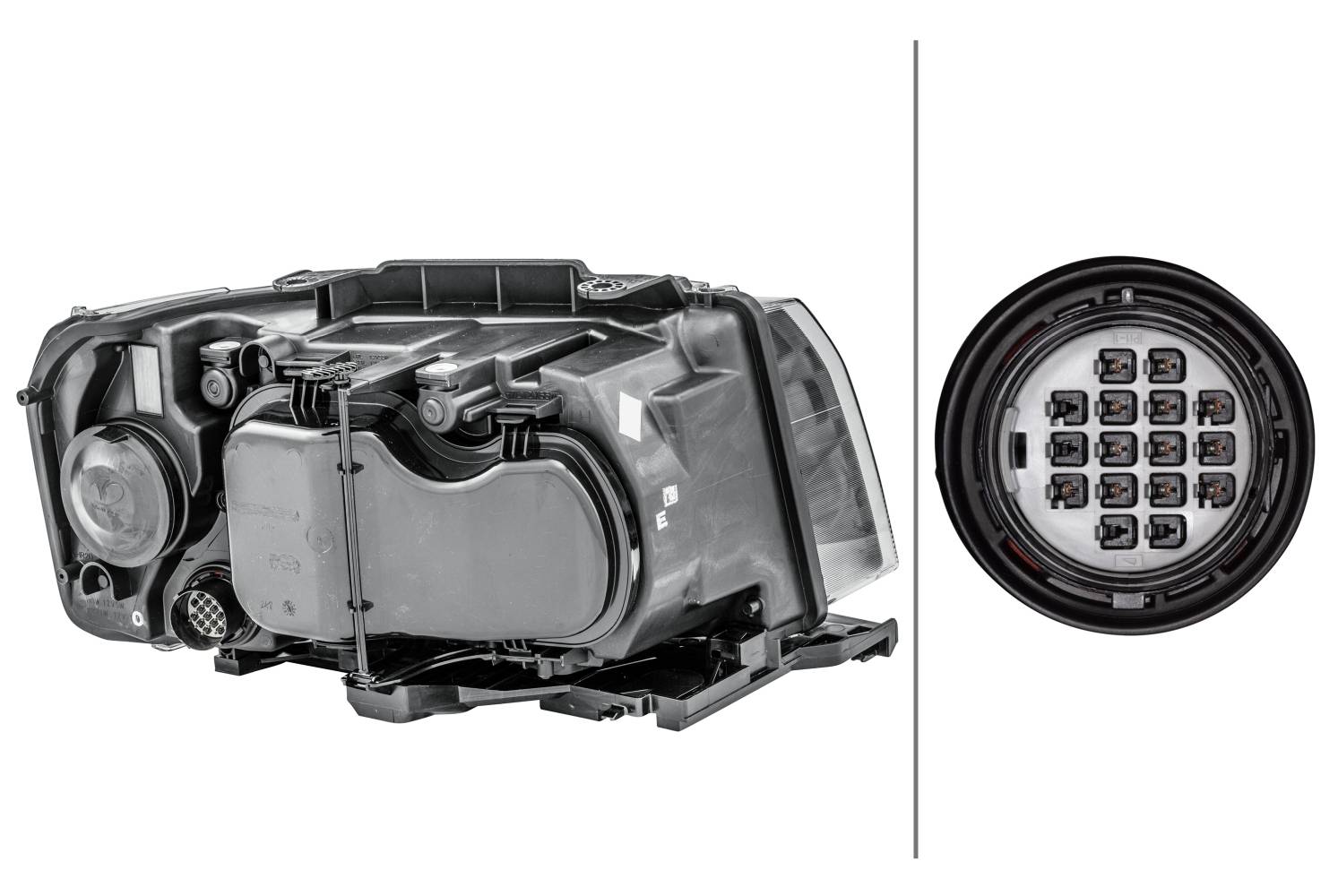 HELLA 1LJ 354 813-131 Halogen/LED-Hauptscheinwerfer - links - für u.a. Land Rover Freelander 2 (L359