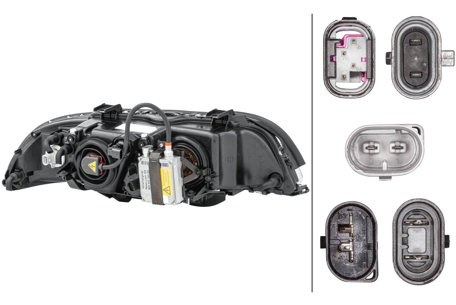 HELLA 1LL 008 052-591 DE/Halogen/Xenon-Hauptscheinwerfer - links - für u.a. BMW 5 (E39)