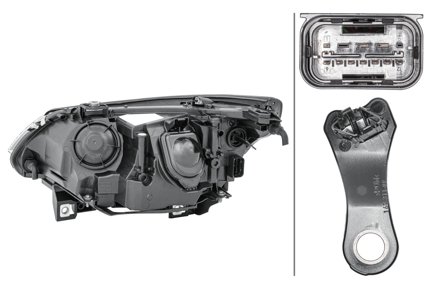 HELLA 1LL 009 449-041 DE/Halogen-Hauptscheinwerfer - rechts - für u.a. BMW 5 (E60)