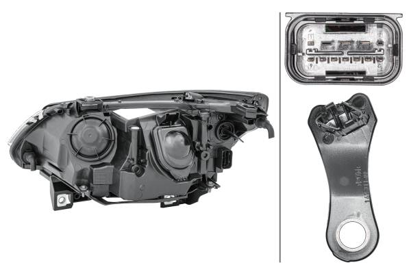 HELLA 1LL 009 449-041 DE/Halogen-Hauptscheinwerfer - rechts - für u.a. BMW 5 (E60)
