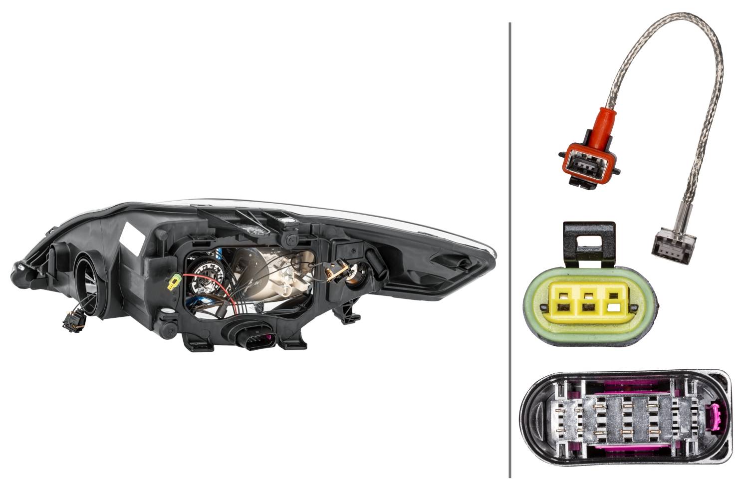HELLA 1LL 010 541-121 Bi-Xenon-Hauptscheinwerfer - rechts - für u.a. Ford Mondeo IV Turnier (Ba7)