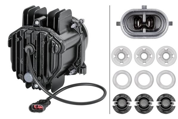 HELLA 1LL 010 820-031 DE/LED-Hauptscheinwerfer - 90mm Performance Bi-LED L70 - 12/24V - Einbau - lin