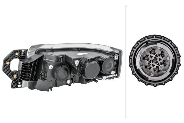 HELLA 1LL 011 899-321 DE/Halogen-Hauptscheinwerfer - rechts - für u.a. Renault Trucks Premium II Dis