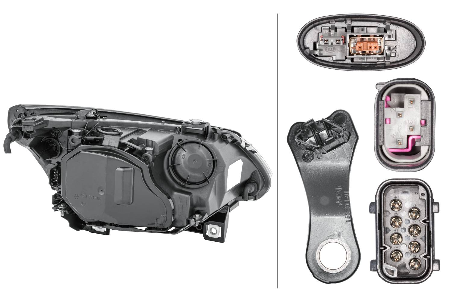 HELLA 1LL 163 081-001 Bi-Xenon/Halogen-Hauptscheinwerfer - links - für u.a. BMW 5 (E60)