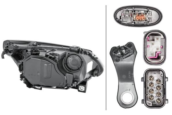HELLA 1LL 163 081-001 Bi-Xenon/Halogen-Hauptscheinwerfer - links - für u.a. BMW 5 (E60)