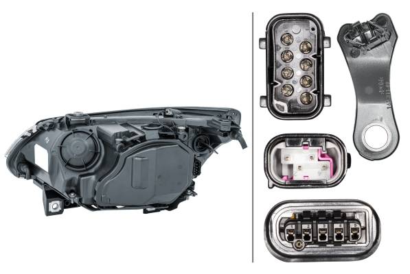 HELLA 1LL 163 082-001 Bi-Xenon-Hauptscheinwerfer - rechts - für u.a. BMW 5 (E60)