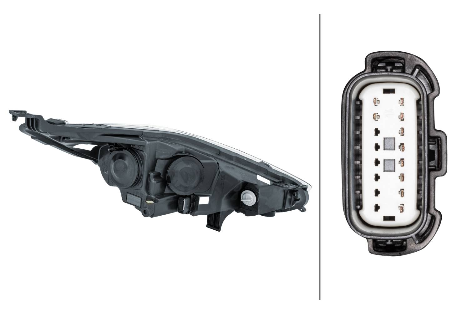 HELLA 1LL 354 803-071 Halogen-Hauptscheinwerfer - links - für u.a. Ford Fiesta VI (Cb1, Ccn)