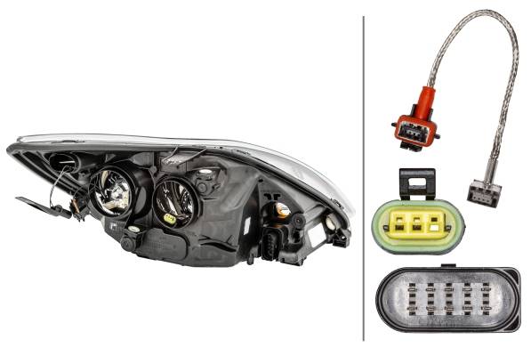 HELLA 1LL 354 807-071 Bi-Xenon-Hauptscheinwerfer - links - für u.a. Ford Focus II (Da_, Hcp, Dp)