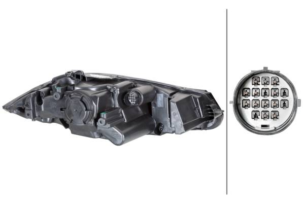 HELLA 1LL 354 815-091 Bi-Xenon/LED-Hauptscheinwerfer - links - für u.a. Jaguar Xf (X250)