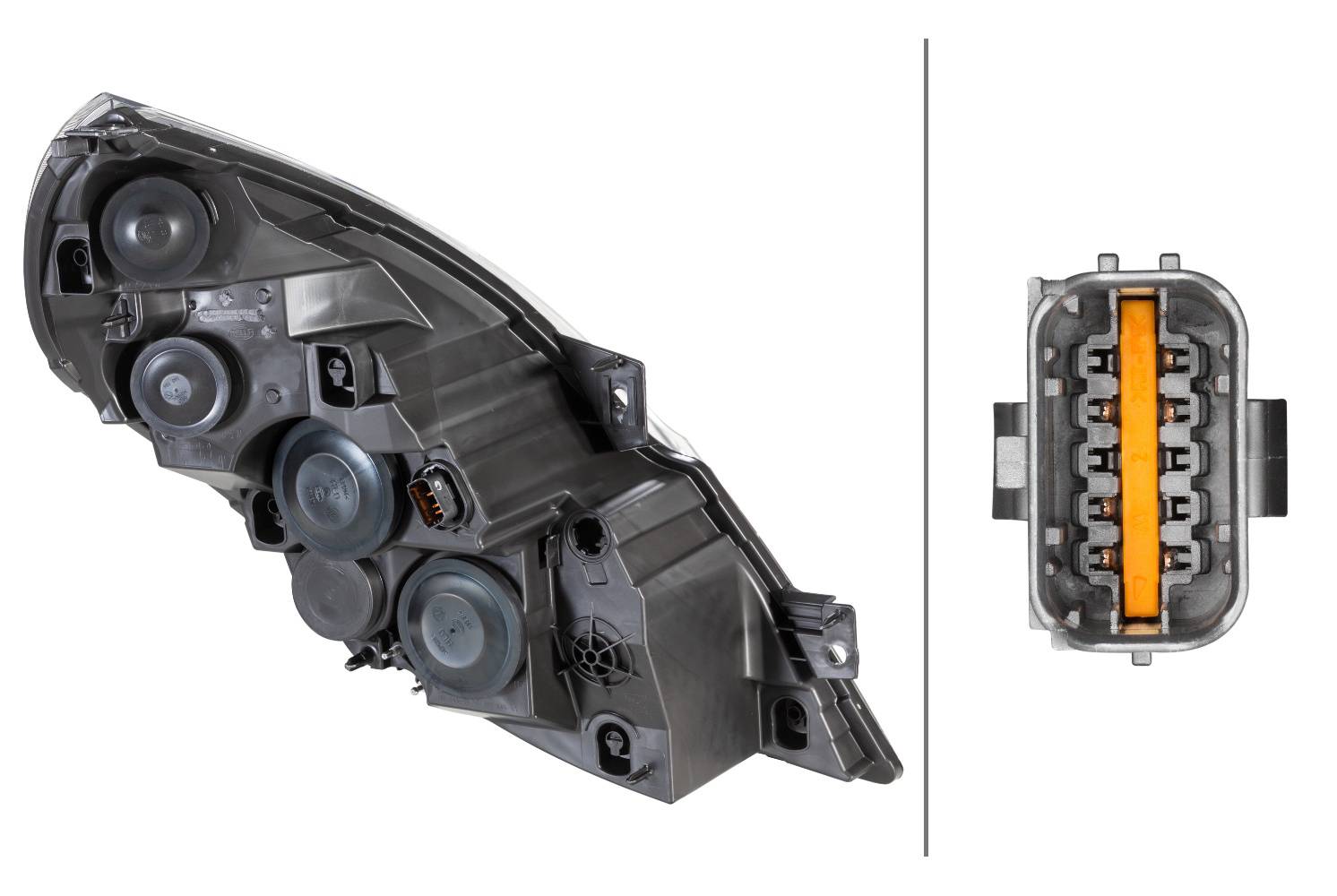HELLA 1LR 010 117-211 FF/Halogen-Hauptscheinwerfer - links - für u.a. Renault Master III Chassis (Ev