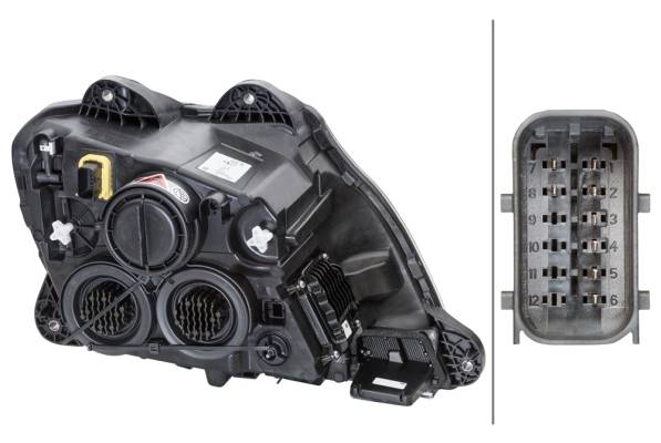 HELLA 1LX 010 116-791 FF/Halogen/LED-Hauptscheinwerfer - links