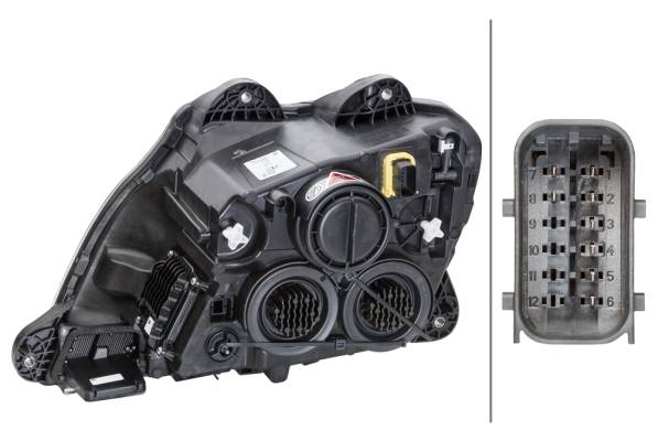 HELLA 1LX 010 116-801 FF/Halogen/LED-Hauptscheinwerfer - rechts