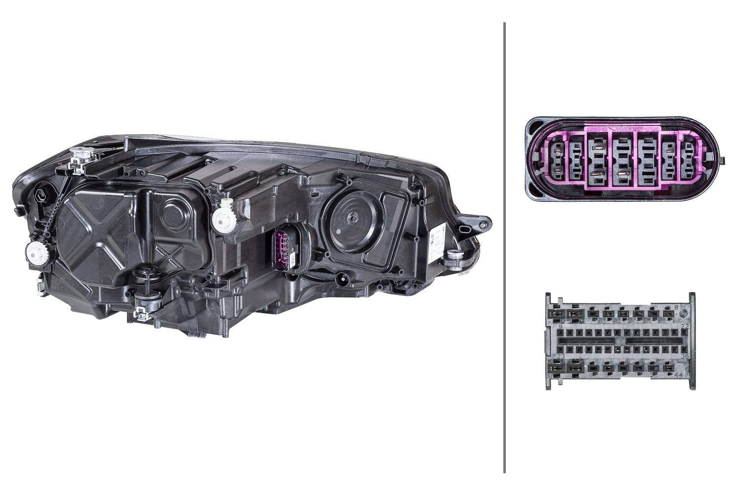 HELLA 1LX 013 924-311 LED-Hauptscheinwerfer - links - für u.a. VW Golf VII (5G1, Bq1, Be1, Be2)