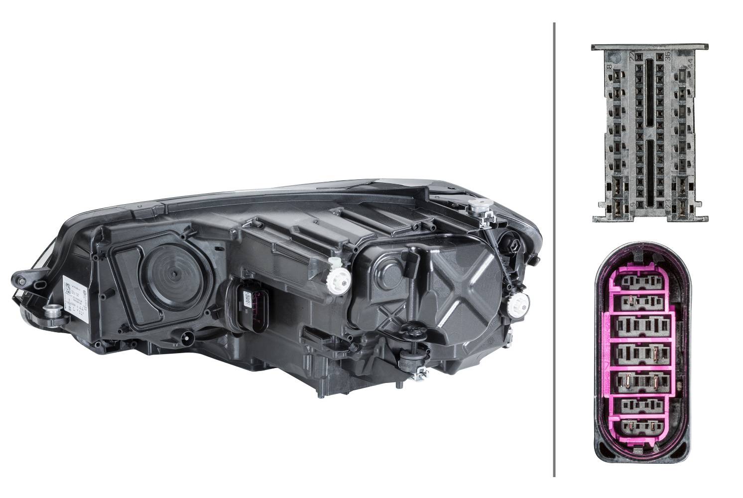 HELLA 1LX 013 924-721 LED-Hauptscheinwerfer - rechts - für u.a. VW Golf VII (5G1, Bq1, Be1, Be2)