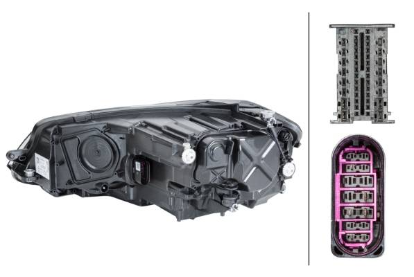 HELLA 1LX 013 924-721 LED-Hauptscheinwerfer - rechts - für u.a. VW Golf VII (5G1, Bq1, Be1, Be2)