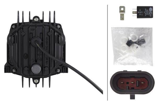 HELLA 1ML 010 820-821 DE/LED-Hauptscheinwerfer - 90mm Performance Bi-LED L70 - 12V - Einbau - rechts