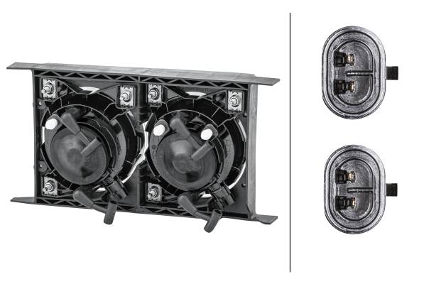 HELLA 1PE 965 410-131 Glühlampe-Fernscheinwerfer - 24V - links