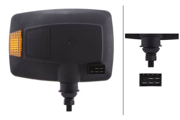 HELLA 1SA 996 120-031 Hauptscheinwerfer - 24V - Anbau - Stecker: AMP - links