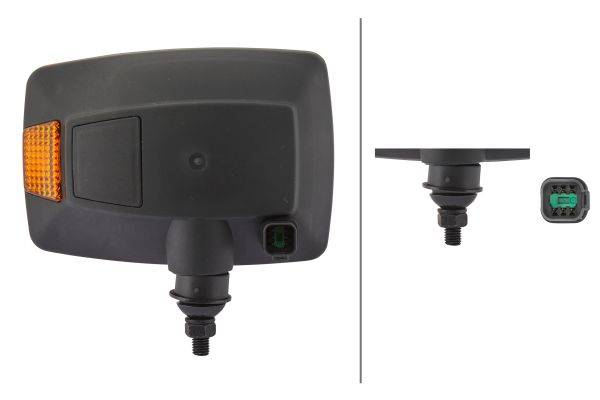 HELLA 1SA 996 120-051 Hauptscheinwerfer - 12V - Anbau - Stecker: DEUTSCH Stecker - links