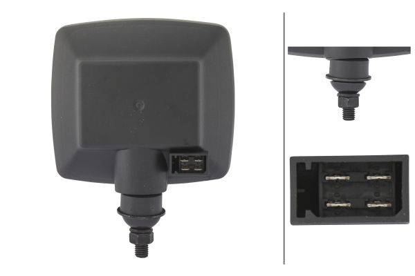 HELLA 1SA 996 120-871 Hauptscheinwerfer - 24V - Anbau - Stecker: AMP - 4-polig - links/rechts