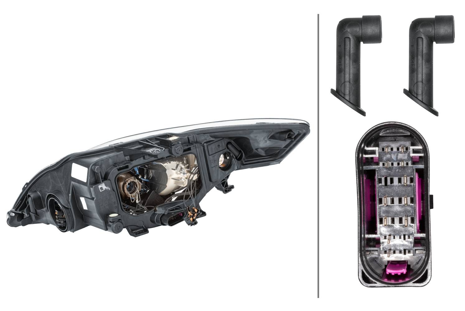 HELLA 1ZL 010 541-081 DE/Halogen-Hauptscheinwerfer - rechts - für u.a. Ford Mondeo IV Turnier (Ba7)