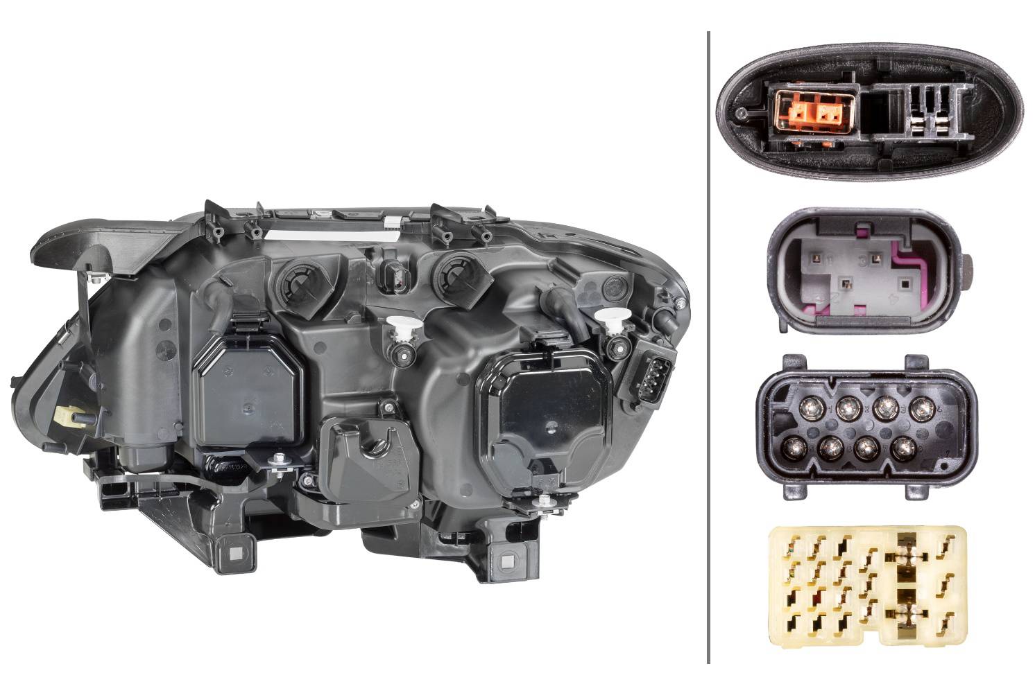 HELLA 1ZS 009 044-521 Bi-Xenon/Halogen-Hauptscheinwerfer - rechts - für u.a. BMW 7 (E65, E66, E67)