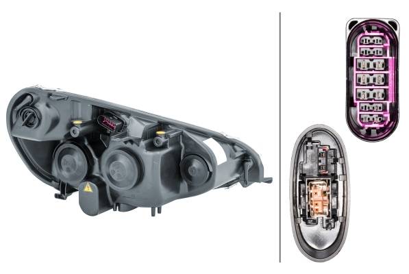 HELLA 1ZS 009 250-791 Bi-Xenon/Halogen-Hauptscheinwerfer - links - für u.a. Ford S-Max (Wa6)