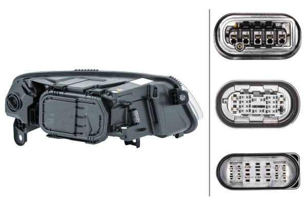 HELLA 1ZS 009 701-111 Bi-Xenon-Hauptscheinwerfer - links - für u.a. Audi (Faw) A6L (C6, 4Z8)