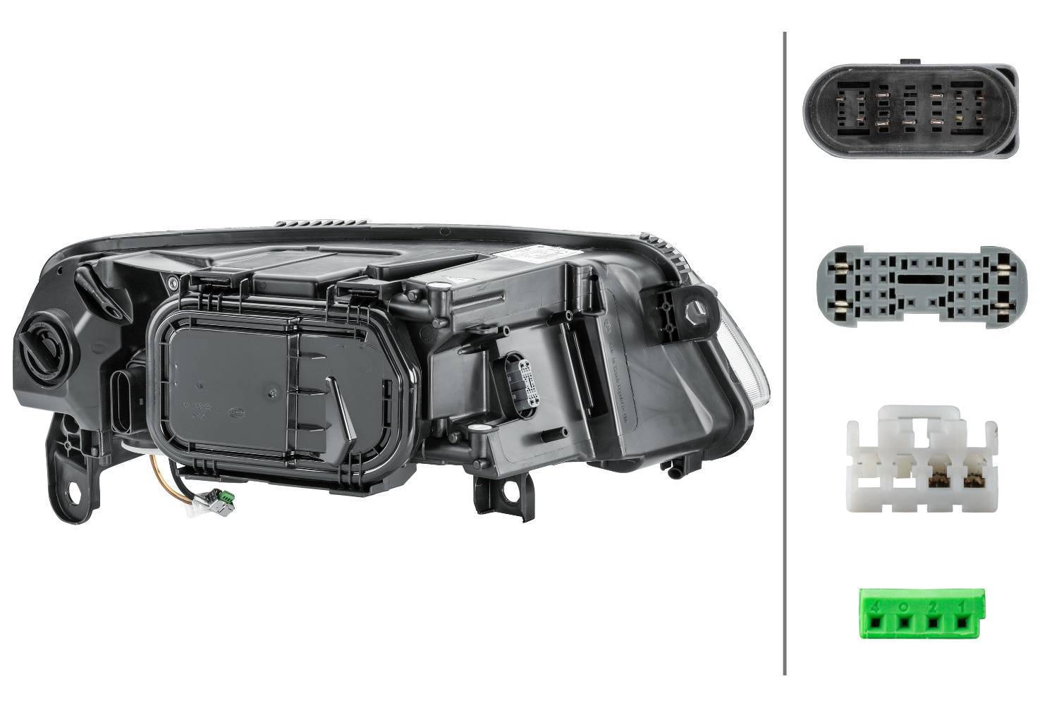 HELLA 1ZS 009 925-411 Bi-Xenon-Hauptscheinwerfer - links - für u.a. Audi (Faw) A6L (C6, 4Z8)