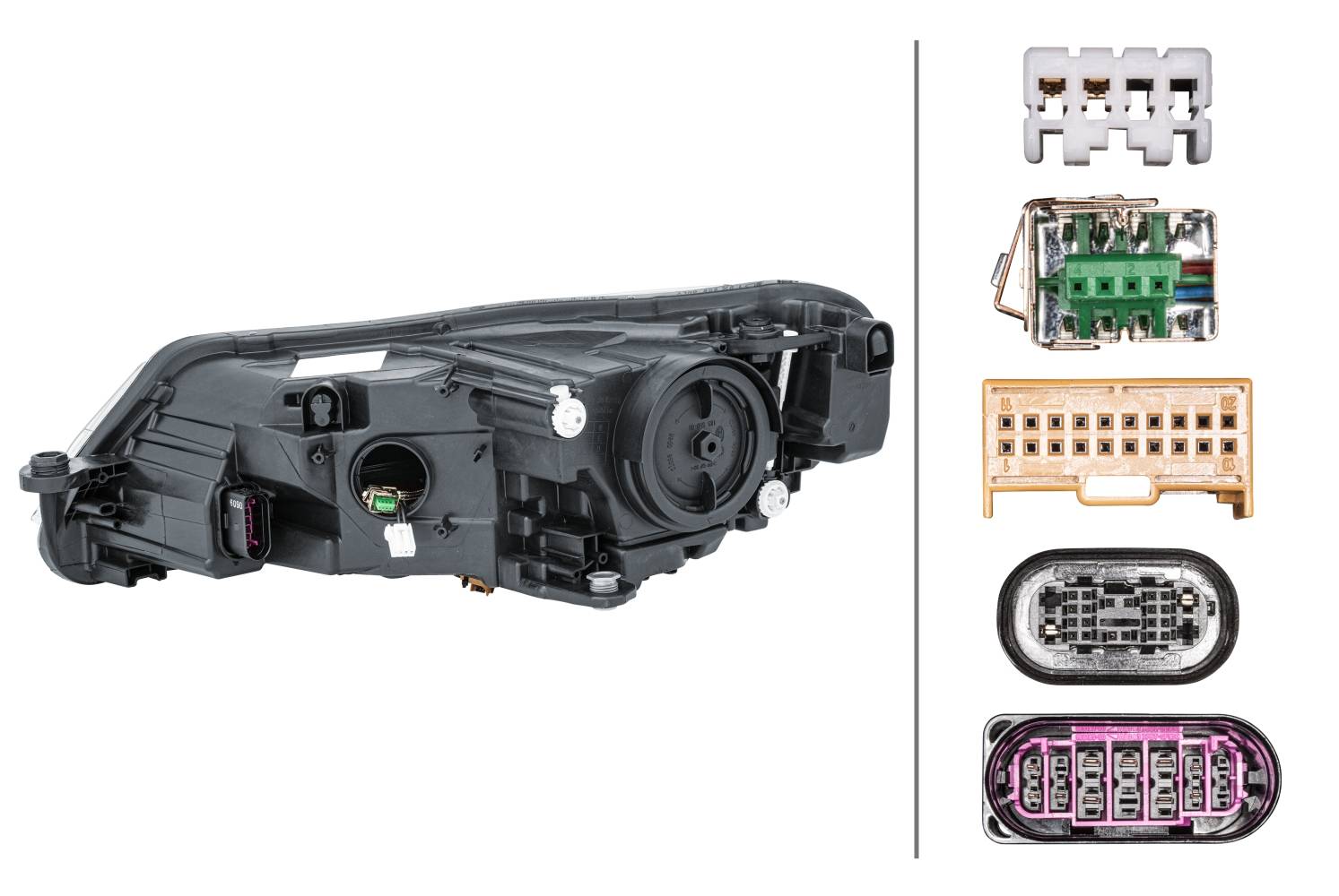 HELLA 1ZS 011 939-421 Bi-Xenon/LED-Hauptscheinwerfer - rechts - für u.a. Skoda (Svw) Superb III (Nt3