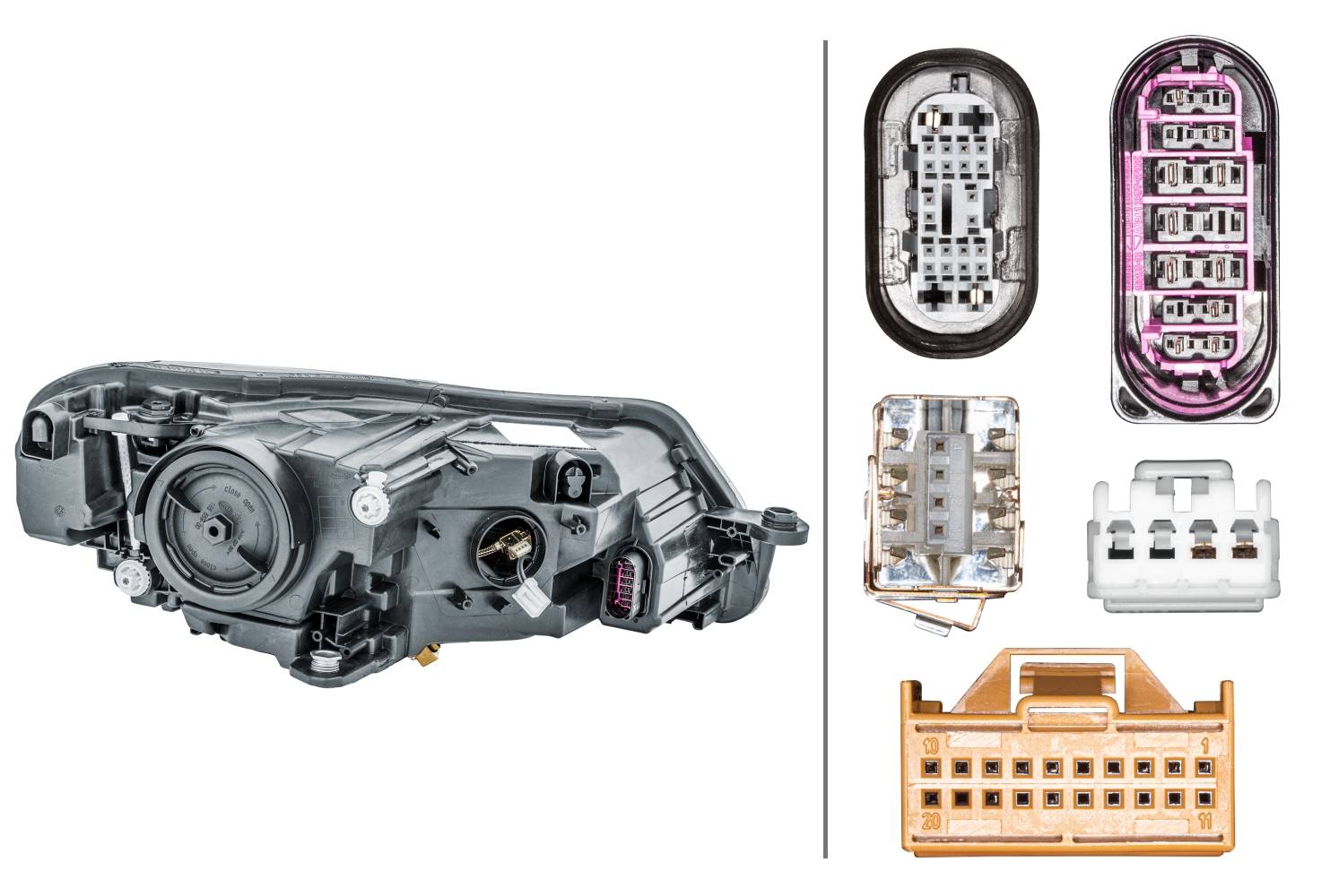 HELLA 1ZS 011 939-451 Bi-Xenon/LED-Hauptscheinwerfer - links - für u.a. Skoda (Svw) Superb III (Nt3)