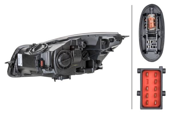 HELLA 1ZT 009 631-321 Bi-Xenon-Hauptscheinwerfer - rechts - für u.a. Buick (Sgm) Regal II (Eg1)