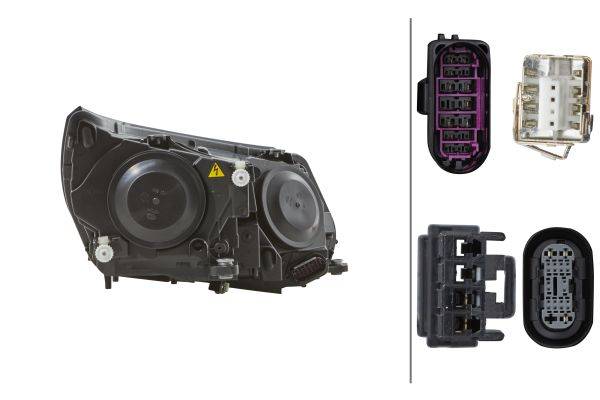 HELLA 1ZT 010 748-091 Bi-Xenon/DE/LED-Hauptscheinwerfer - links - für u.a. VW (SVW) Tiguan (591, 592