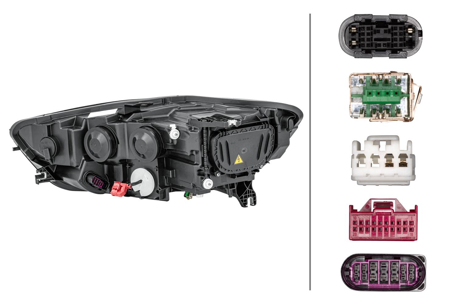 HELLA 1ZT 011 150-321 Bi-Xenon/LED-Hauptscheinwerfer - rechts - für u.a. Audi (Faw) A6L (C7, 4X8, 4X