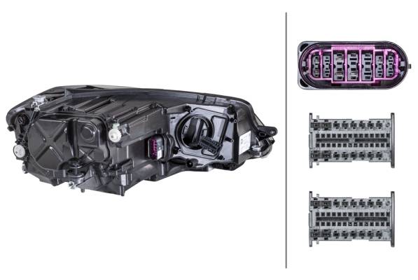 HELLA 1ZX 013 924-211 LED-Hauptscheinwerfer - links - für u.a. VW (Faw) Golf VII (Bn1, Bn2, C91)