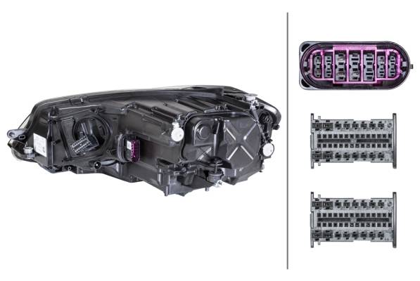 HELLA 1ZX 013 924-241 LED-Hauptscheinwerfer - rechts - für u.a. VW Golf VII (5G1, Bq1, Be1, Be2)