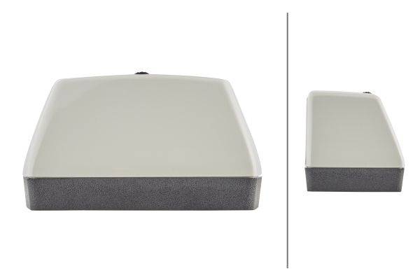 HELLA 2KA 003 389-001 Kennzeichenleuchte - 12/24/6V - Anbau/Schraubanschluss - Stecker: Flachstecker