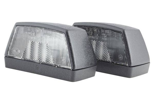 HELLA 2KA 003 389-061 Kennzeichenleuchte - 12/24V - Anbau/Schraubanschluss - Lichtscheibenfarbe: gla