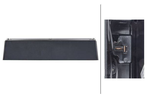 HELLA 2KA 004 525-001 Kennzeichenleuchte - Anbau - Kabel: 175/205mm - Stecker: Flachstecker - links/