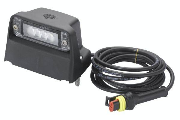 HELLA 2KA 010 278-081 Kennzeichenleuchte - LED - 24V - Anbau - Kabel: 2010mm