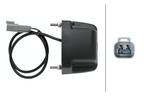 HELLA 2KA 010 278-181 Kennzeichenleuchte - LED - 24V - Anbau - Kabel: 550mm - Stecker: Amphenol - se